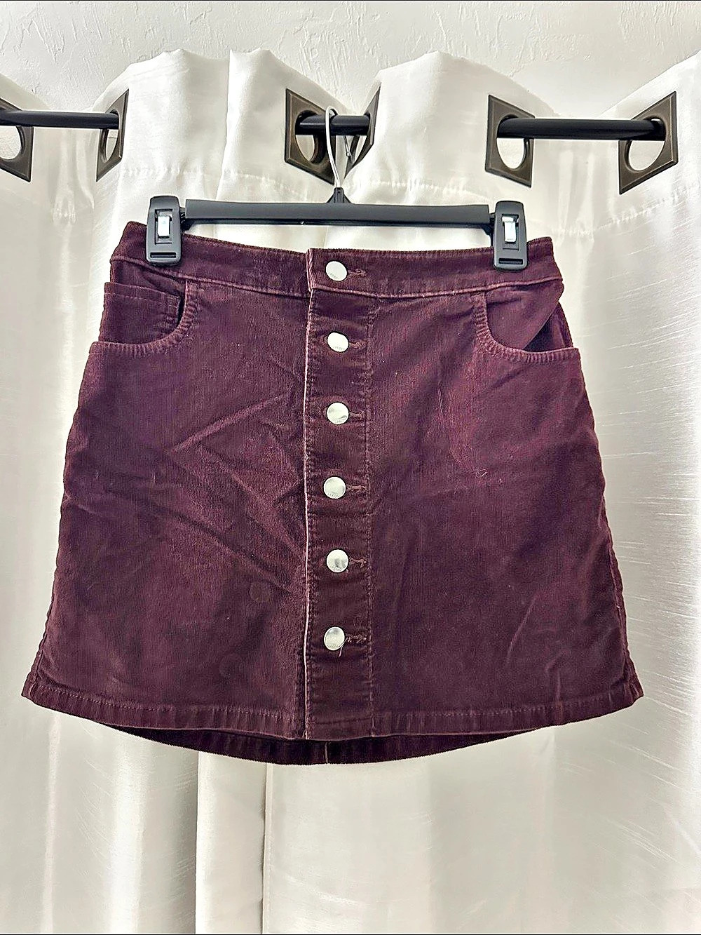 A-Line Mini Skirt in Purple